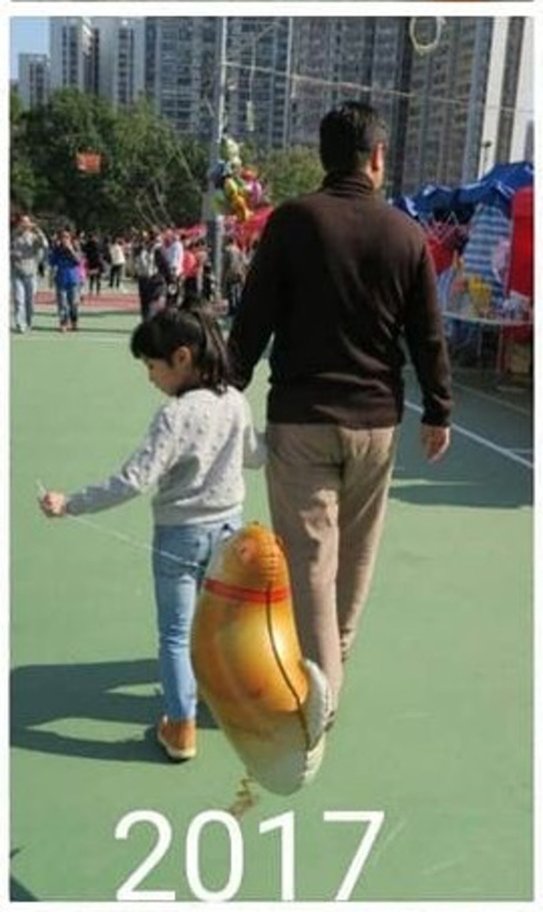 見證她愈長愈高。